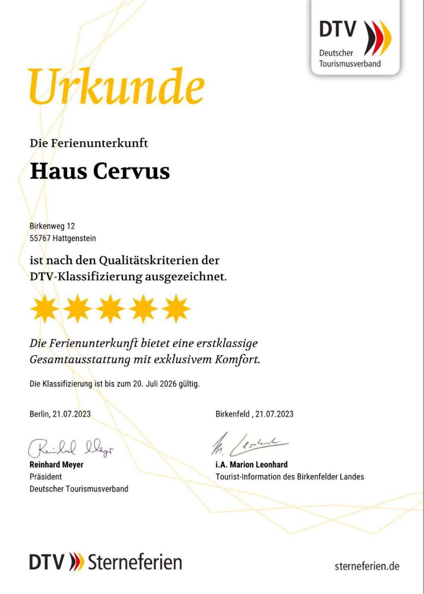 Haus Cervus Villa Hattgenstein Екстериор снимка